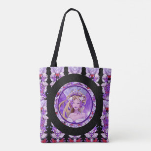 Bolsa De Tote De Hada De Sol Púrpura