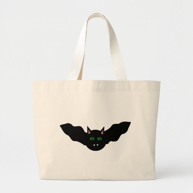 Bolsa de Tote de Halloween con gato de vampiro fre (Frente)