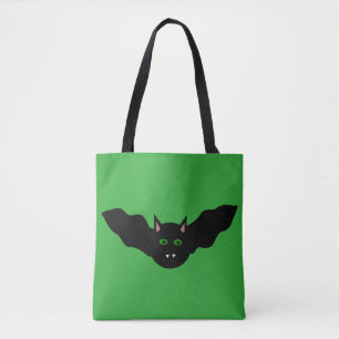 Bolsa de Tote de Halloween con gato de vampiro fre