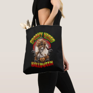Bolsa de Tote de Halloween con vibraciones, Hallow