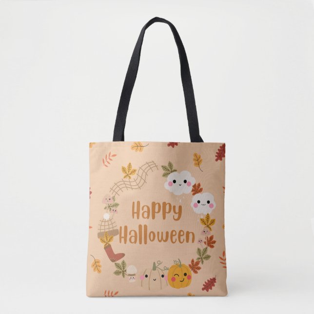Bolsa de Tote de Halloween de otoño (Anverso)