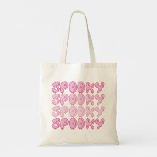 Bolsa De Tote De Halloween De Repetición Rosa