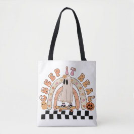 Bolsa de Tote de Halloween de verdad para el purpu