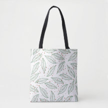 Bolsa de tote de hoja verde