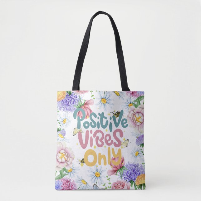 Bolsa De Tote De Hombro Floral (Anverso)