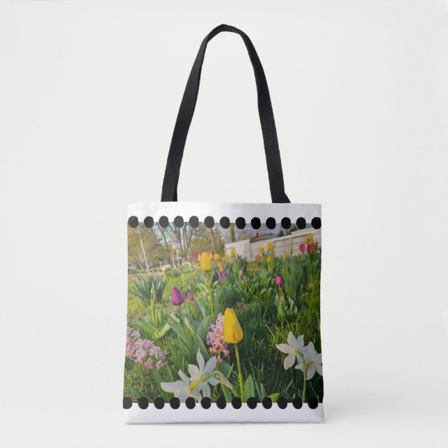 Bolsa De Tote De Hombro Floral (Anverso)