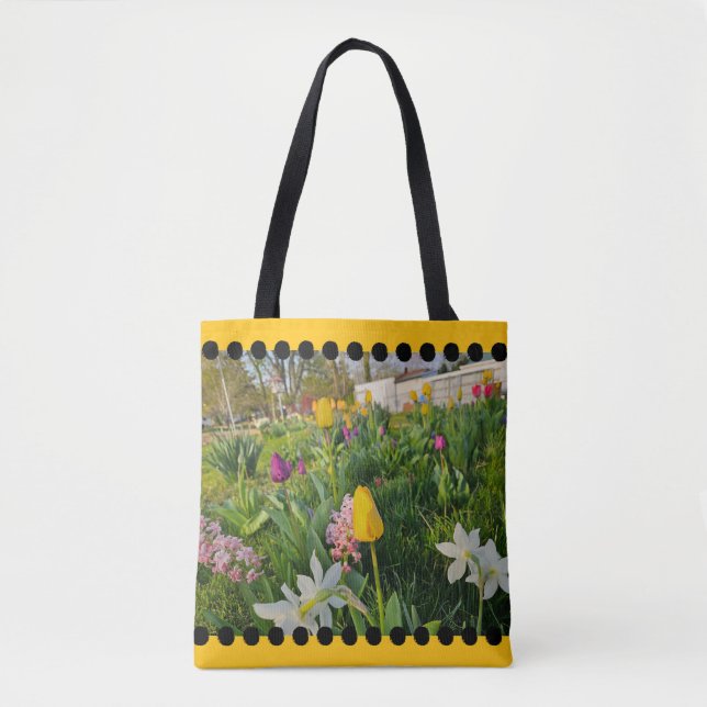 Bolsa De Tote De Hombro Floral (Anverso)