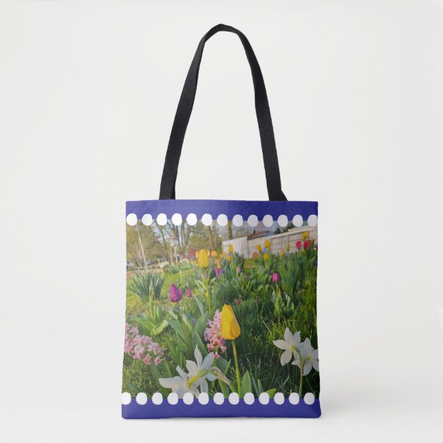 Bolsa De Tote De Hombro Floral (Anverso)
