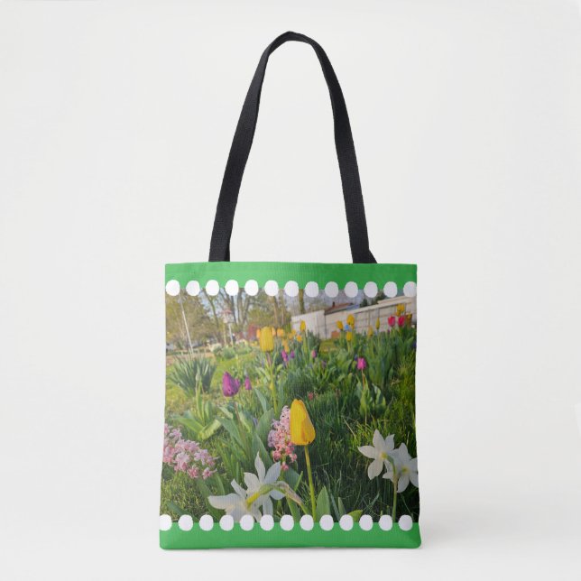 Bolsa De Tote De Hombro Floral (Anverso)