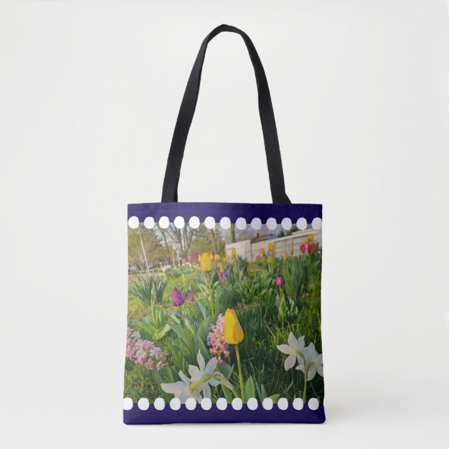 Bolsa De Tote De Hombro Floral (Anverso)