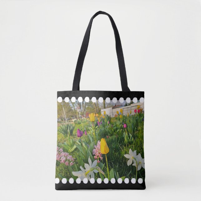 Bolsa De Tote De Hombro Floral (Anverso)