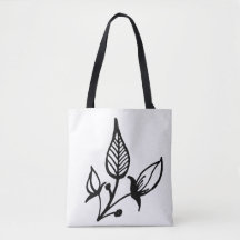 Bolsa De Tote De Hombro Floral Blanca