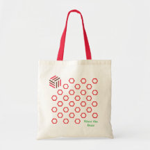 Bolsa De Tote De Honeycomb Rojo | Diseño inspirado