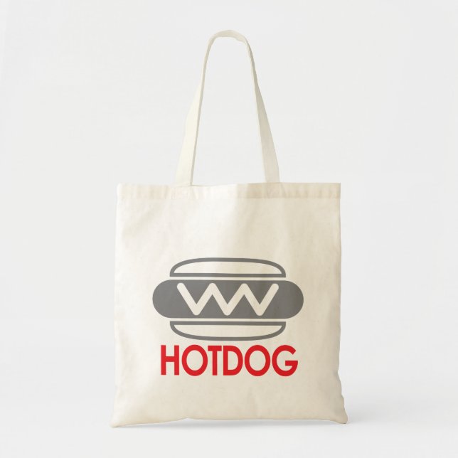 Bolsa De Tote De Hotdog Icon Burger (Frente)