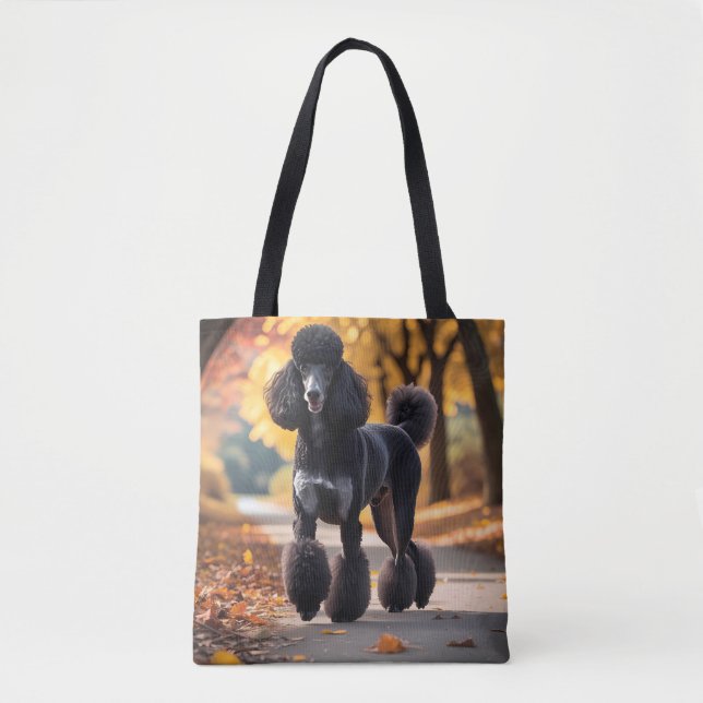 Bolsa de Tote de Houlder Elegante Estándar Poodle (Anverso)