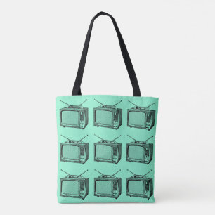 Bolsa de tote de Ilustracion añejo para televisión