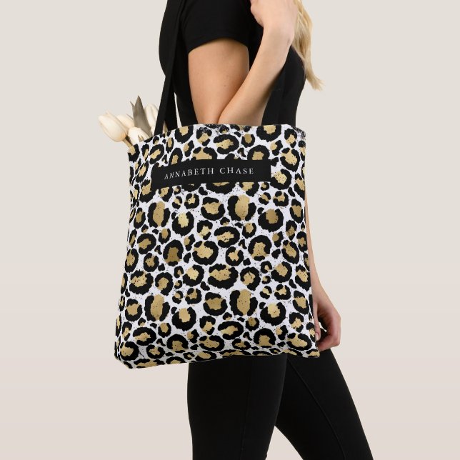 Bolsa de Tote de impresión animal personalizada (Detalle)