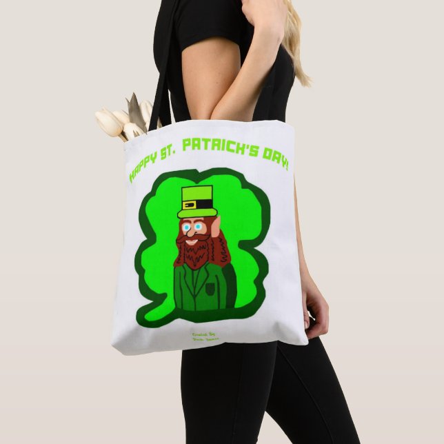 Bolsa De Tote De Impresión Completa De Leprechaun (Detalle)