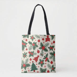 Bolsa De Tote De Impresión Completa Para navidades