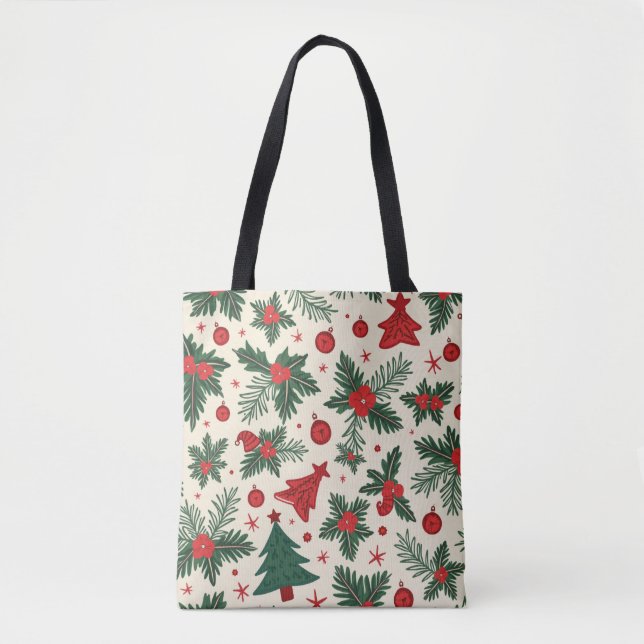 Bolsa De Tote De Impresión Completa Para navidades (Anverso)