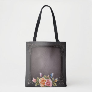 Bolsa De Tote De Impresión Completa Para rosas, Me