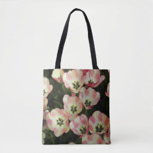 Bolsa De Tote De Impresión De Dos Ladas De Flor