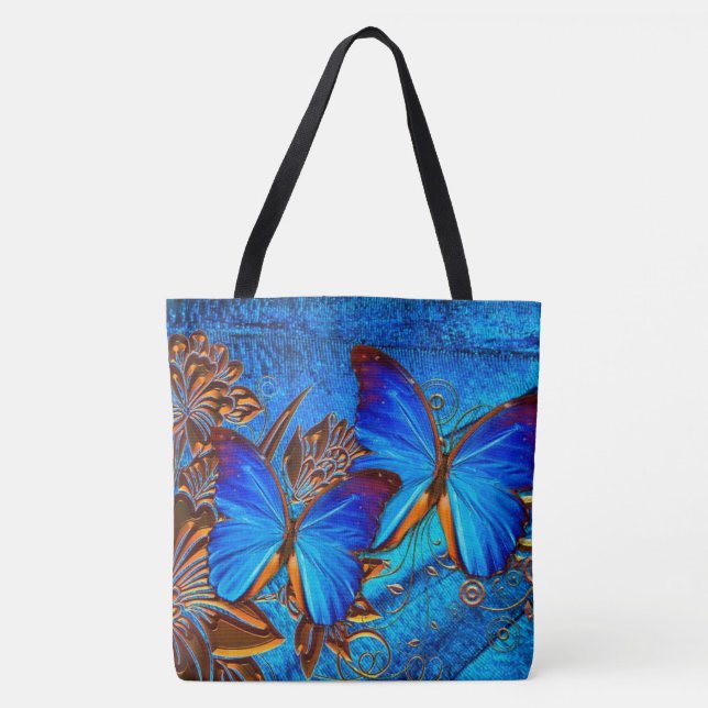 Bolsa De Tote De Impresión De Mariposa Art 35 (Anverso)