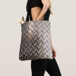 Bolsa De Tote De Impresión De Tread Plate Metaliza