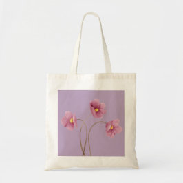 Bolsa De Tote De Impresión Purple Floral