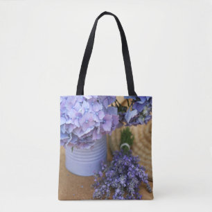 Bolsa De Tote De Impresión Sobre Primavera Azul