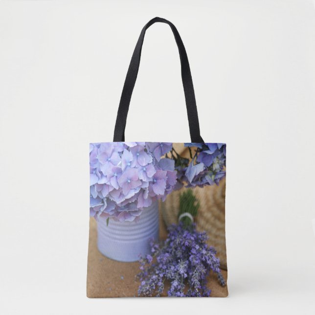 Bolsa De Tote De Impresión Sobre Primavera Azul (Anverso)
