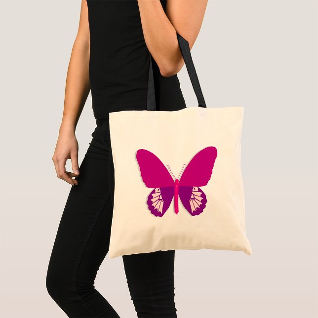 Bolsa De Tote De Insectos De Mariposa Rosa (Subido por el creador)
