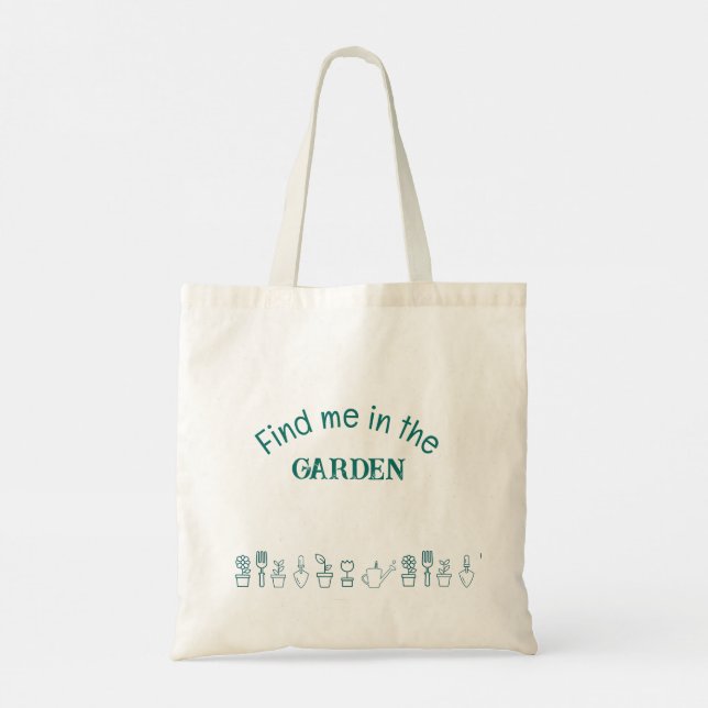 Bolsa de tote de jardinería, Bolsa de jardín de pl (Reverso)