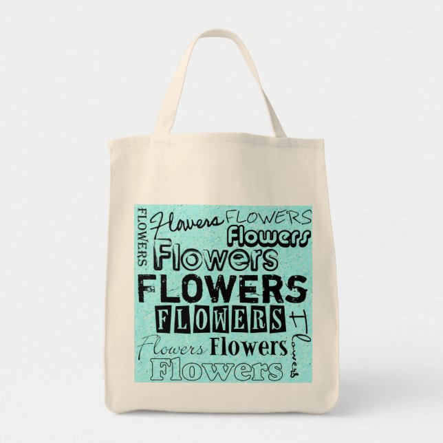 Bolsa de tote de jardinería de flores (Frente)