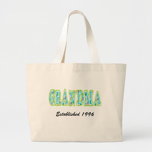 Bolsa de tote de la abuela personalizado (Frente)