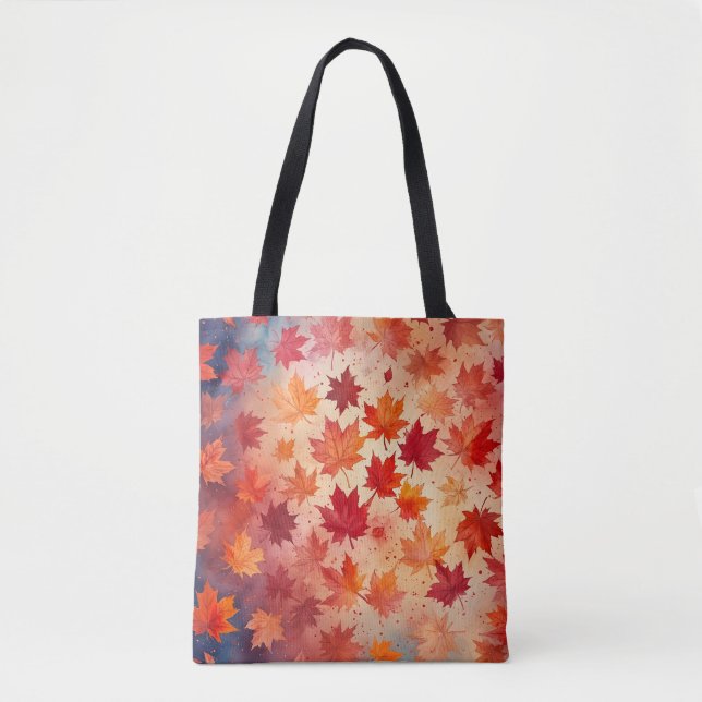 Bolsa De Tote De La Acuarela De Bliss De Otoño (Anverso)