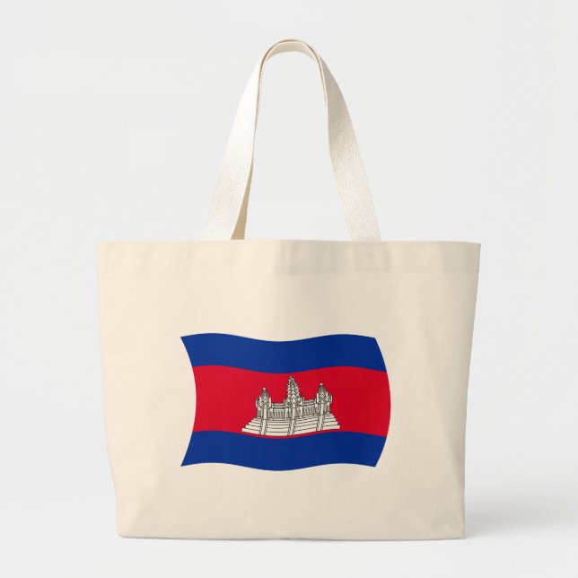 Bolsa de Tote de la Bandera de Camboya (Frente)
