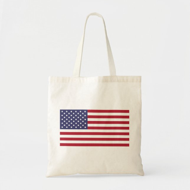 Bolsa de Tote de la Bandera de Estados Unidos de E (Frente)