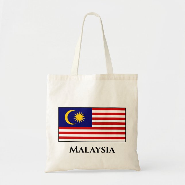 Bolsa de Tote de la Bandera de Malasia (Frente)