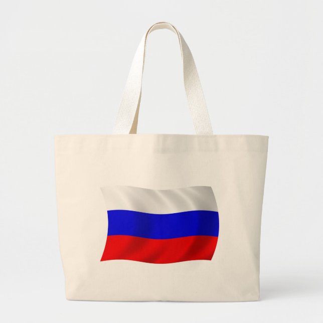 Bolsa de Tote de la Bandera de Rusia (Frente)