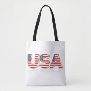Bolsa de Tote de la Bandera Patriótica de Estados 