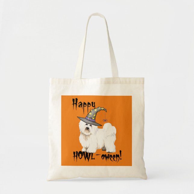 Bolsa De Tote De La Bruja Del Algodón (Frente)