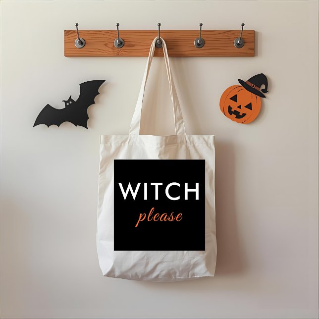 Bolsa de Tote de la Bruja Moderna Por Favor Hallow (Subido por el creador)