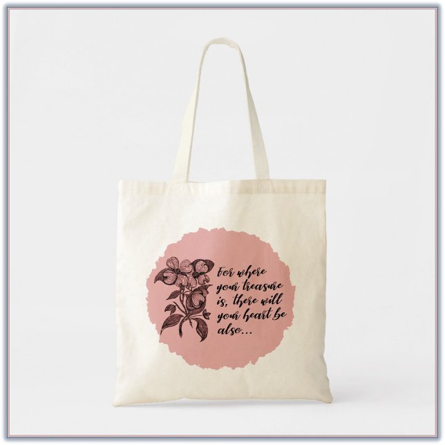 Bolsa de Tote de la cita inspiradora del Evangelio (Subido por el creador)