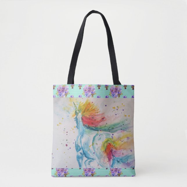 Bolsa De Tote De La Cocina Acuática Aqua Rainbow U (Anverso)