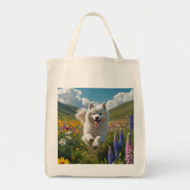 Bolsa De Tote De La Combustible Elegante Samoyed