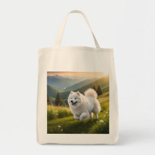 Bolsa De Tote De La Combustible Elegante Samoyed