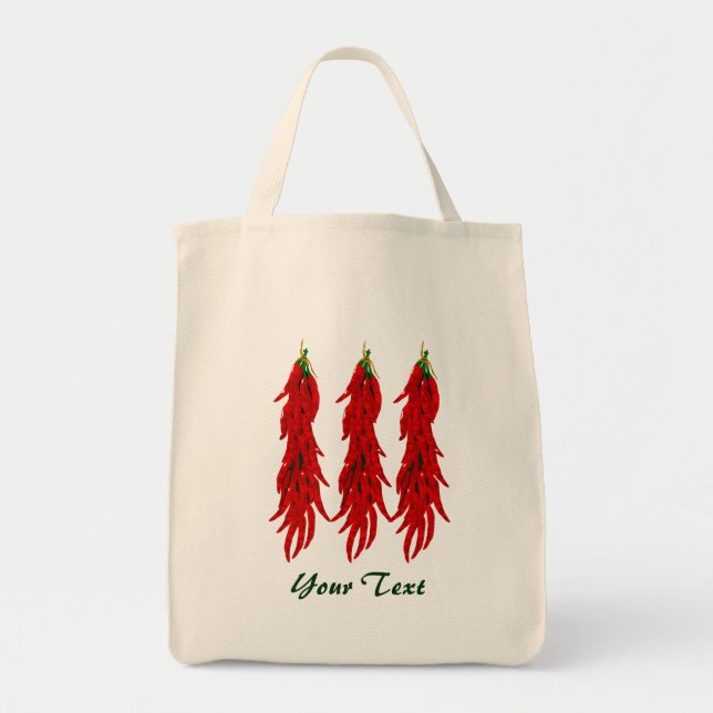 Bolsa de Tote de la comestible de pimientos de chi (Frente)