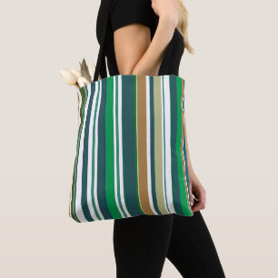 Bolsa de Tote de la compra de comestibles a rayas