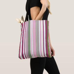 Bolsa de Tote de la compra de comestibles a rayas